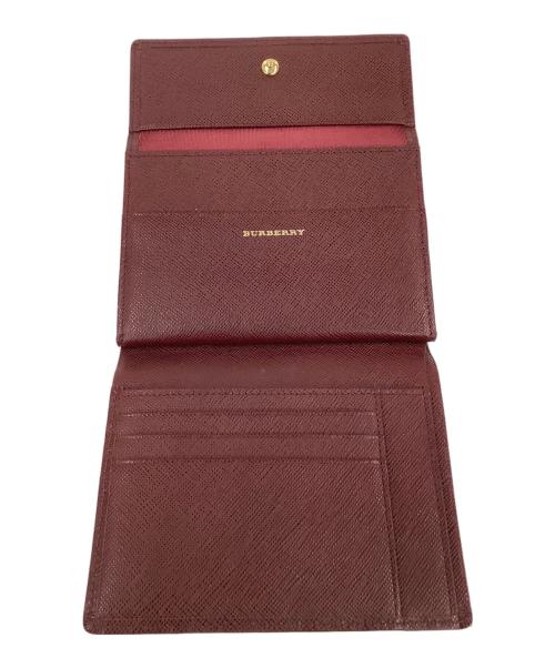 BURBERRY（バーバリー）BURBERRY (バーバリー) がま口財布 ワインレッドの古着・服飾アイテム