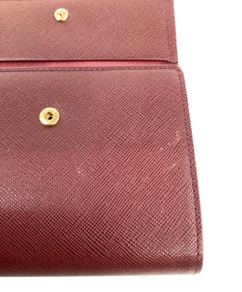 BURBERRY（バーバリー）BURBERRY (バーバリー) がま口財布 ワインレッドの古着・服飾アイテム