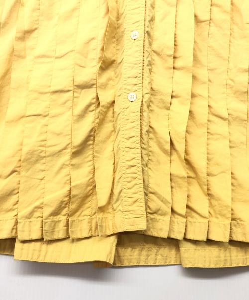 YACCO MARICARD（ヤッコマリカルド）YACCO MARICARD (ヤッコマリカルド) プリーツシャツワンピース イエロー サイズ:不明の古着・服飾アイテム
