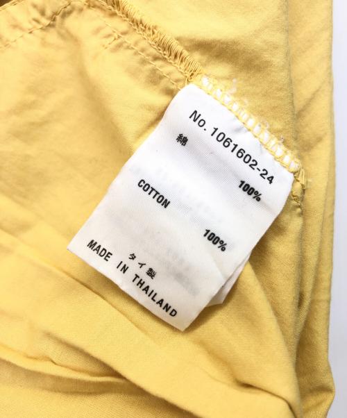 YACCO MARICARD（ヤッコマリカルド）YACCO MARICARD (ヤッコマリカルド) プリーツシャツワンピース イエロー サイズ:不明の古着・服飾アイテム