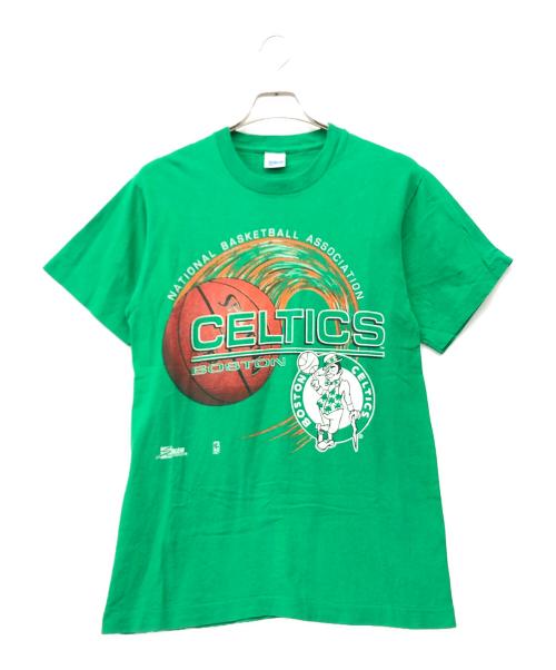 SALEM SPORTWEAR（セーラムスポーツウェア）SALEM SPORTWEAR (セーラムスポーツウェア) NBAプリントTシャツ グリーン サイズ:Mの古着・服飾アイテム