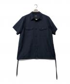 TAIONタイオン）の古着「ハーフスリーブシャツ」｜ネイビー