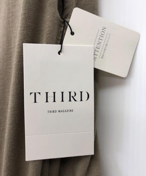 THIRD MAGAZINE（サードマガジン）THIRD MAGAZINE (サードマガジン) 半袖ワンピース オリーブ サイズ:S 未使用品の古着・服飾アイテム