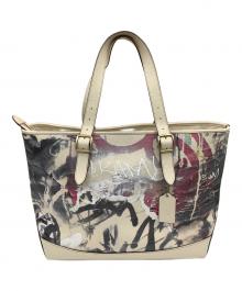 COACH（コーチ）の古着「X MINT + SERFキャリッジトート」｜ベージュ