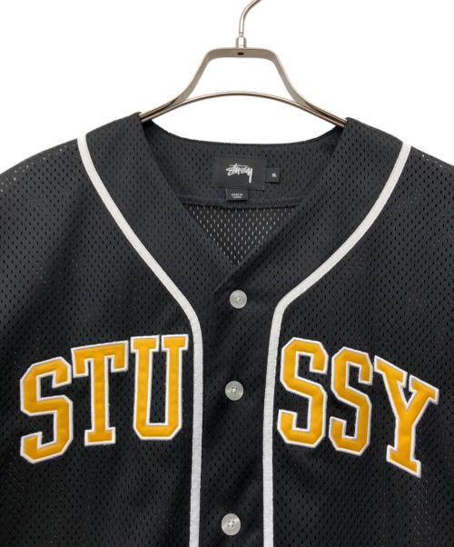 stussy（ステューシー）stussy (ステューシー) ベースボールシャツ ブラック サイズ:XLの古着・服飾アイテム