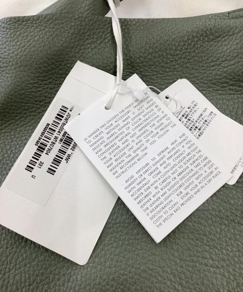 JIL SANDER（ジルサンダー）JIL SANDER (ジルサンダー) レザートートバッグ グリーンの古着・服飾アイテム