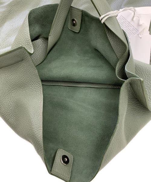 JIL SANDER（ジルサンダー）JIL SANDER (ジルサンダー) レザートートバッグ グリーンの古着・服飾アイテム