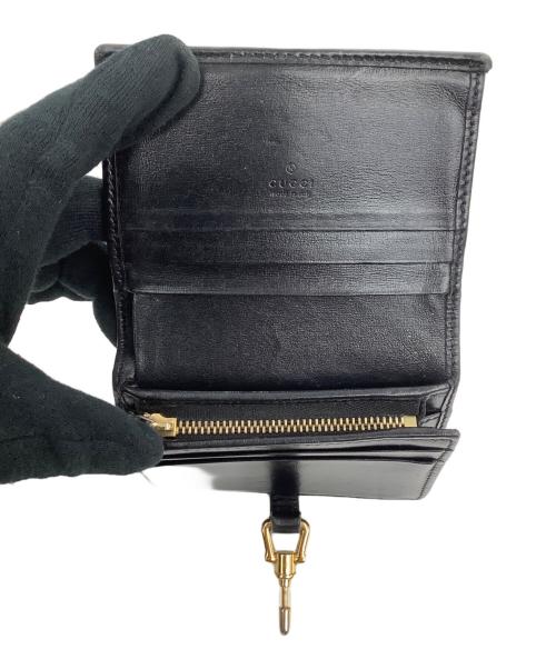 GUCCI（グッチ）GUCCI (グッチ) ジャッキーミニウォレット ブラックの古着・服飾アイテム