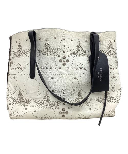 JIMMY CHOO（ジミーチュウ）JIMMY CHOO (ジミーチュウ) トートバッグ ホワイトの古着・服飾アイテム