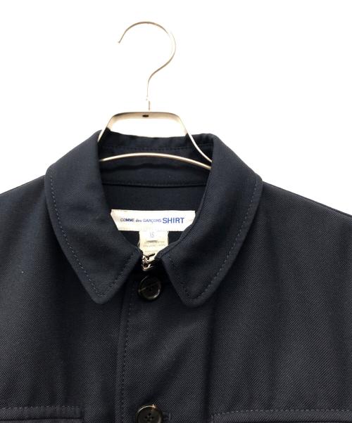 COMME des GARCONS SHIRT（コムデギャルソンシャツ）COMME des GARCONS SHIRT (コムデギャルソンシャツ) シャツジャケット ネイビー サイズ:XSの古着・服飾アイテム