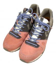 DIADORA×hummel（ディアドラ×ヒュンメル）の古着「スニーカー」｜カーキ×ピンク