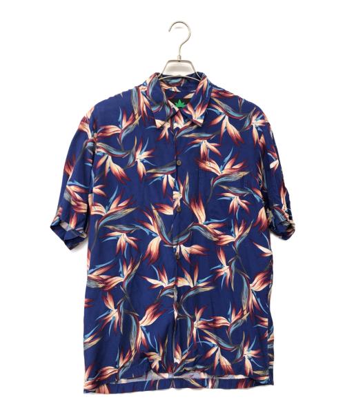 PINEAPPLE JUICE（パインアップル ジュース）PINEAPPLE JUICE (パインアップル ジュース) アロハシャツ ネイビー サイズ:Sの古着・服飾アイテム