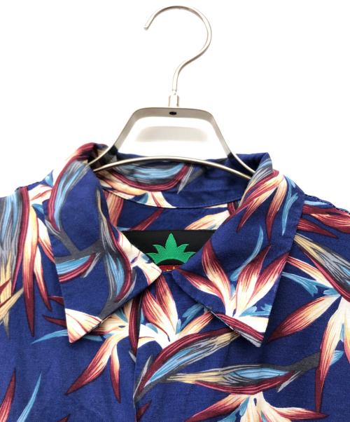 PINEAPPLE JUICE（パインアップル ジュース）PINEAPPLE JUICE (パインアップル ジュース) アロハシャツ ネイビー サイズ:Sの古着・服飾アイテム