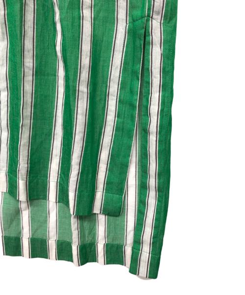 ne quittez pas（ヌキテパ）ne quittez pas (ヌキテパ) ノースリーブワンピース グリーン×ホワイト サイズ:不明の古着・服飾アイテム