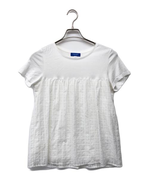 BLUE LABEL CRESTBRIDGE（ブルーレーベルクレストブリッジ）BLUE LABEL CRESTBRIDGE (ブルーレーベルクレストブリッジ) 半袖Tシャツ ホワイト サイズ:38の古着・服飾アイテム