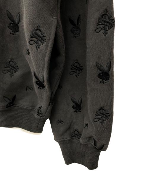 SUPPLIER（サプライヤー）SUPPLIER (サプライヤー) PLAY BOY (プレイボーイ) プルオーバーパーカー グレー サイズ:L 未使用品の古着・服飾アイテム