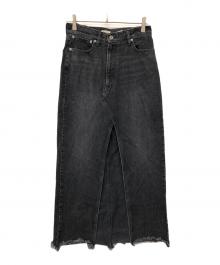 PROTAGONISTA（プロタゴニスタ）の古着「デニムスカート」｜ブラック