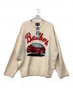 BADBOYバッドボーイ）の古着「ニット」｜ベージュ