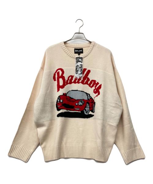 BADBOY（バッドボーイ）BADBOY (バッドボーイ) ニット ベージュ サイズ:L 未使用品の古着・服飾アイテム