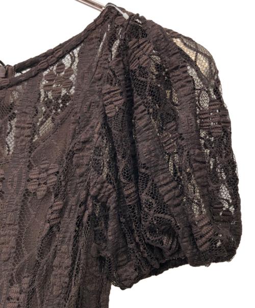CLANE（クラネ）CLANE (クラネ) レースワンピース ブラウンの古着・服飾アイテム