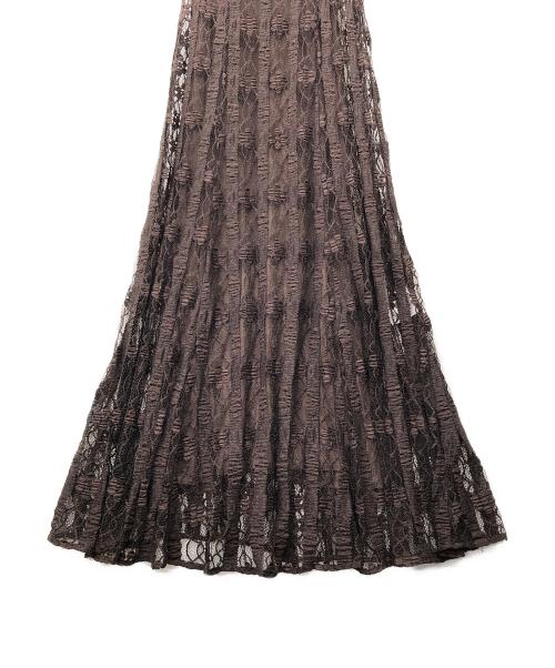 CLANE（クラネ）CLANE (クラネ) レースワンピース ブラウンの古着・服飾アイテム