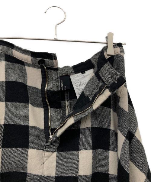tricot COMME des GARCONS（トリココムデギャルソン）tricot COMME des GARCONS (トリココムデギャルソン) ウールスカート ブラック×ベージュ サイズ:Sの古着・服飾アイテム