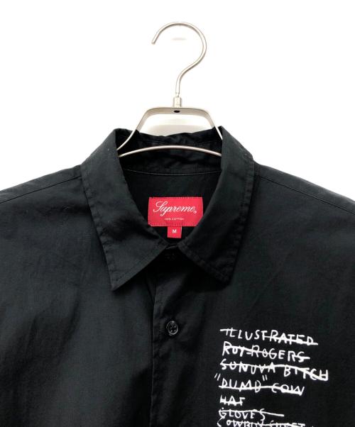 SUPREME（シュプリーム）SUPREME (シュプリーム) 長袖シャツ ブラック サイズ:Mの古着・服飾アイテム