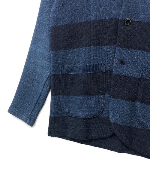 STUDIO D'ARTISAN（ステュディオダルチザン）STUDIO D'ARTISAN (ステュディオダルチザン) インディゴニットテーラードジャケット ネイビー サイズ:Sの古着・服飾アイテム
