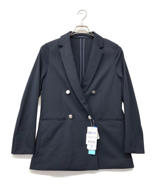 ANCHOR WOMAN（アンカーウーマン）ANCHOR WOMAN (アンカーウーマン) ダブルジャケット ネイビー サイズ:S 未使用品の古着・服飾アイテム