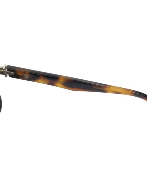 Cartier（カルティエ）Cartier (カルティエ) サングラス ブラック×ブラウン サイズ:140の古着・服飾アイテム