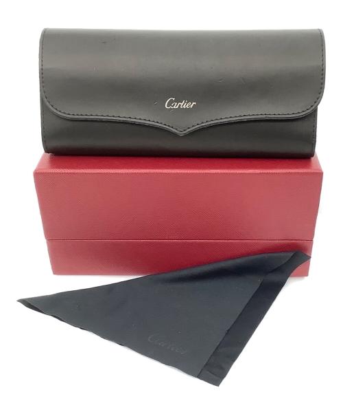 Cartier（カルティエ）Cartier (カルティエ) サングラス ブラック×ブラウン サイズ:140の古着・服飾アイテム