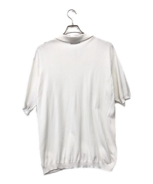 VERSACE CLASSIC（ヴェルサーチクラシック）VERSACE CLASSIC (ヴェルサーチクラシック) 半袖ニット ホワイト サイズ:Sの古着・服飾アイテム