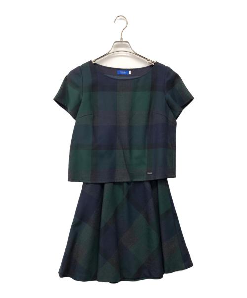 BLUE LABEL CRESTBRIDGE（ブルーレーベルクレストブリッジ）BLUE LABEL CRESTBRIDGE (ブルーレーベルクレストブリッジ) ワンピース ネイビー サイズ:38の古着・服飾アイテム