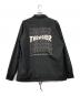 New Era×THRASHER (ニューエラ×スラッシャー) コーチジャケット ブラック サイズ:L：5000円