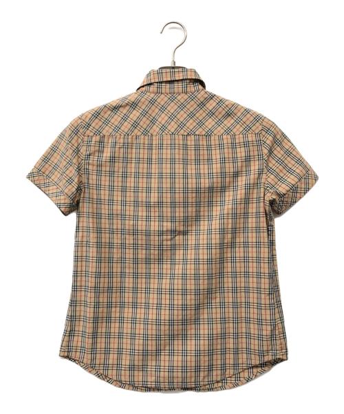 BURBERRY BLUE LABEL（バーバリーロンドンブルーレーベル）BURBERRY BLUE LABEL (バーバリーロンドンブルーレーベル) 半袖シャツ ベージュ サイズ:38の古着・服飾アイテム