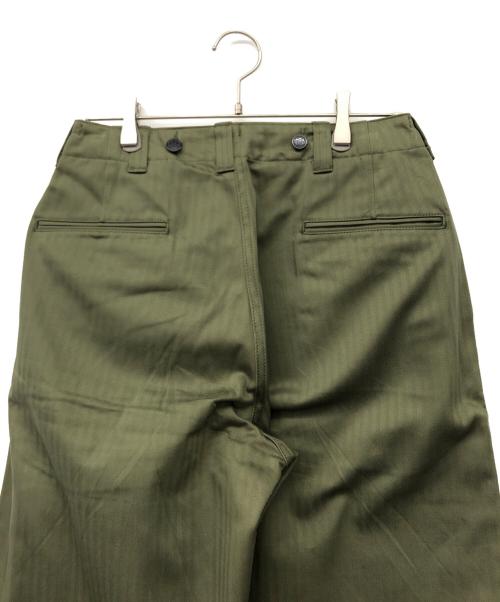 INTERIM（インテリム）INTERIM (インテリム) SUPIMA HERRINGBONE M-43 FIELD TROUSERSSUPIMA HERRINGBONE M-43 FIELD TROUSERS オリーブ サイズ:3の古着・服飾アイテム