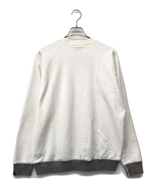 Graphpaper（グラフペーパー）Graphpaper (グラフペーパー) LOOPWHEELER (ループウィラー) RAGLAN SWEAT ホワイト×グレー サイズ:1の古着・服飾アイテム