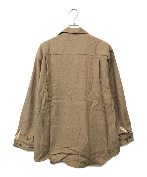 221 VILLAGE（ニーニーイチビレッジ）221 VILLAGE (ニーニーイチビレッジ) SILK LINEN SAFARI SHIRTJACKET カーキ サイズ:2の古着・服飾アイテム