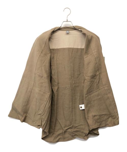221 VILLAGE（ニーニーイチビレッジ）221 VILLAGE (ニーニーイチビレッジ) SILK LINEN SAFARI SHIRTJACKET カーキ サイズ:2の古着・服飾アイテム