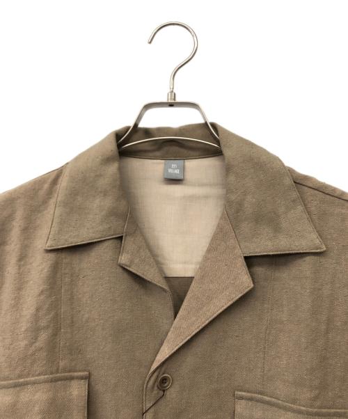 221 VILLAGE（ニーニーイチビレッジ）221 VILLAGE (ニーニーイチビレッジ) SILK LINEN SAFARI SHIRTJACKET カーキ サイズ:2の古着・服飾アイテム