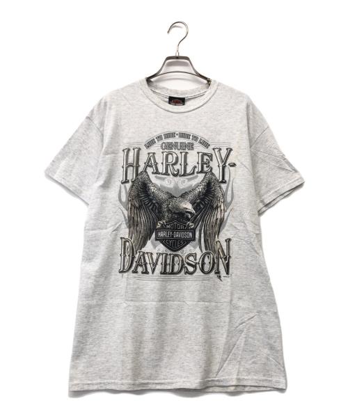HARLEY-DAVIDSON（ハーレーダビッドソン）HARLEY-DAVIDSON (ハーレーダビッドソン) 半袖カットソー グレー サイズ:Mの古着・服飾アイテム