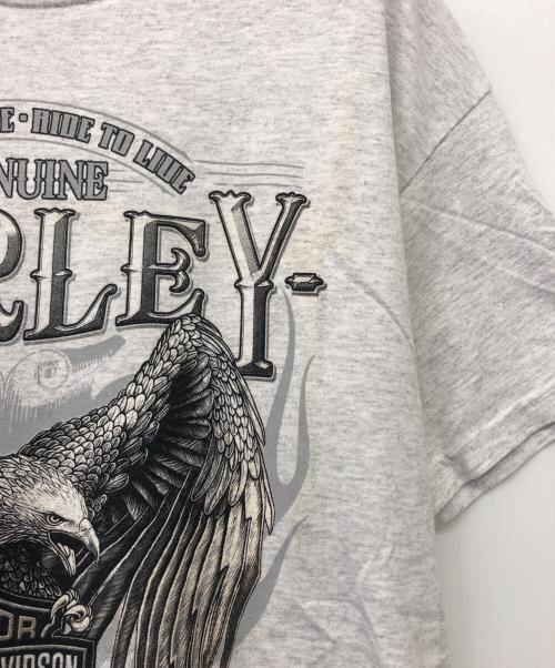 HARLEY-DAVIDSON（ハーレーダビッドソン）HARLEY-DAVIDSON (ハーレーダビッドソン) 半袖カットソー グレー サイズ:Mの古着・服飾アイテム