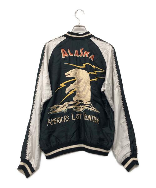 テーラー東洋（テーラートウヨウ）テーラー東洋 (テーラートウヨウ) BEAMS (ビームス) リバーシブルスカジャン ブラック×ライトグレー サイズ:Mの古着・服飾アイテム