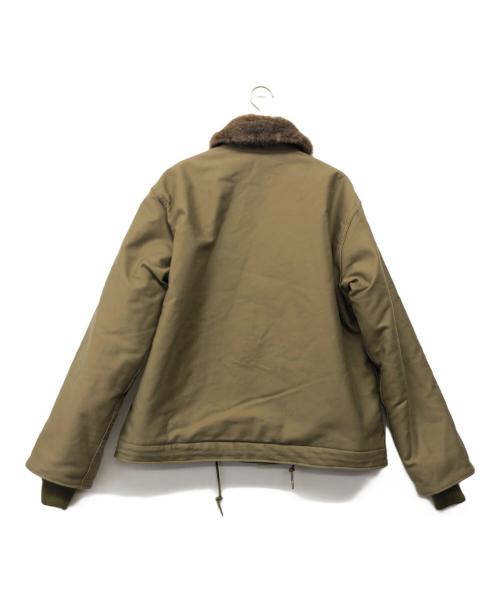 HOUSTON（ヒューストン）HOUSTON (ヒューストン) N-1デッキジャケット カーキ サイズ:38の古着・服飾アイテム