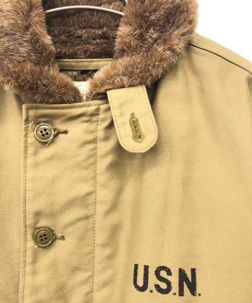 HOUSTON（ヒューストン）HOUSTON (ヒューストン) N-1デッキジャケット カーキ サイズ:38の古着・服飾アイテム