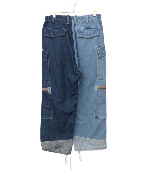 etsinta（エシンタ）etsinta (エシンタ) ドッキングデニムパンツ インディゴ サイズ:ONEの古着・服飾アイテム