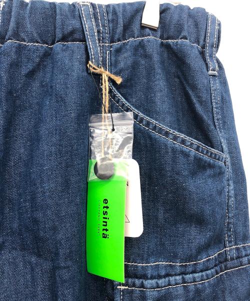 etsinta（エシンタ）etsinta (エシンタ) ドッキングデニムパンツ インディゴ サイズ:ONEの古着・服飾アイテム