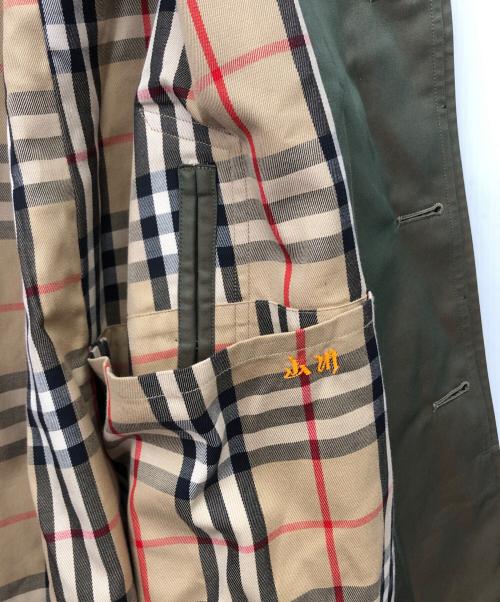 Burberry's（バーバリー）Burberry's (バーバリーズ) ステンカラーコート グリーン サイズ:160cmの古着・服飾アイテム