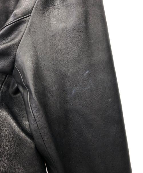 CANYON OUT BACK（キャニオンアウトバック）CANYON OUT BACK (キャニオンアウトバック) ラムレザージャケット ブラック サイズ:Lの古着・服飾アイテム