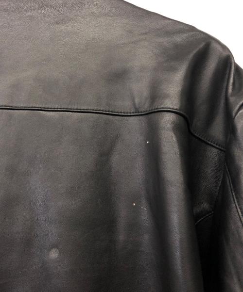 CANYON OUT BACK（キャニオンアウトバック）CANYON OUT BACK (キャニオンアウトバック) ラムレザージャケット ブラック サイズ:Lの古着・服飾アイテム